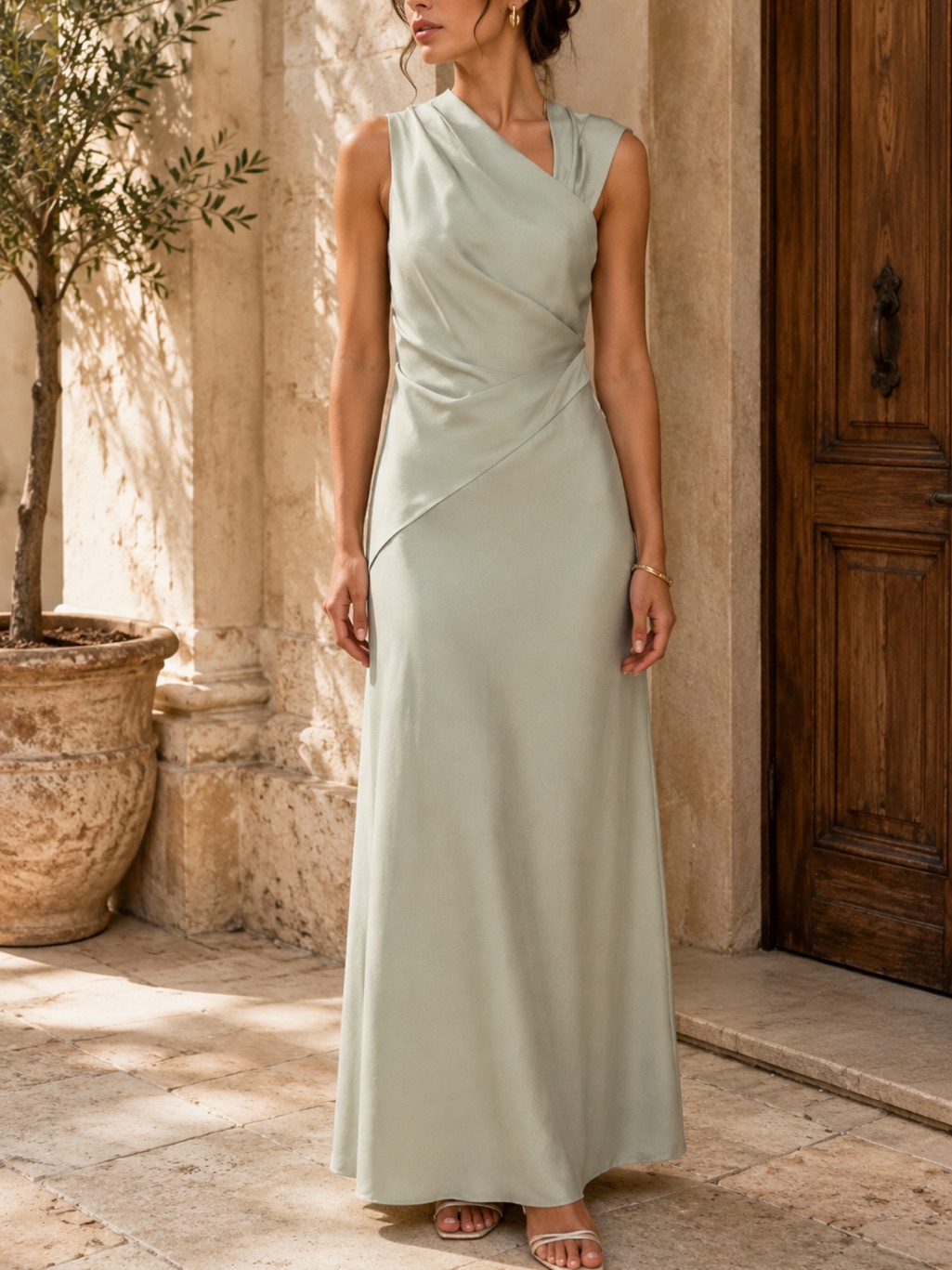 Significant Other Becca Dress Size 6 Sage Green Maxi